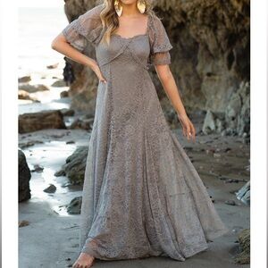 Julietta Dress in Smoke Blue NWT